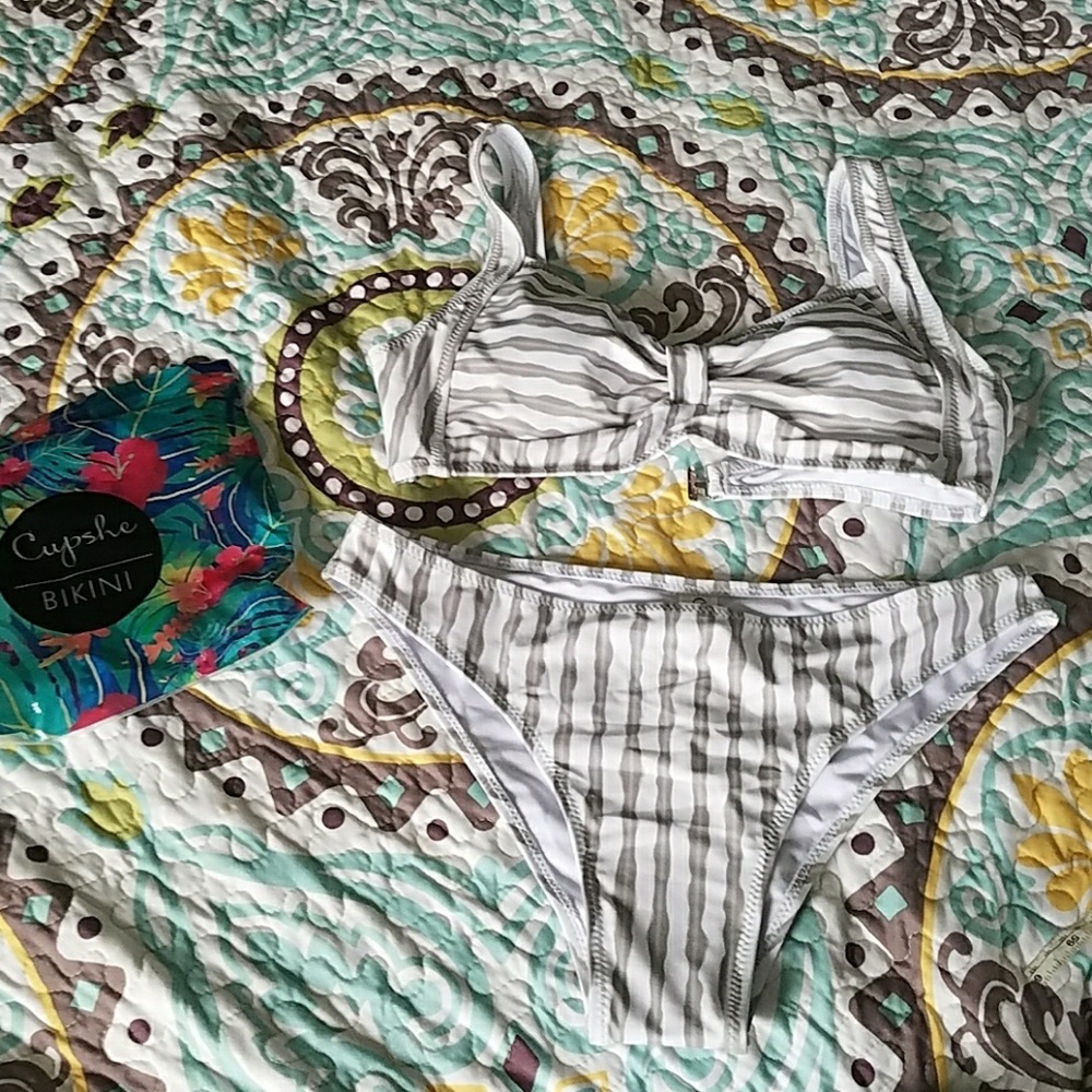 NWT striped bikini